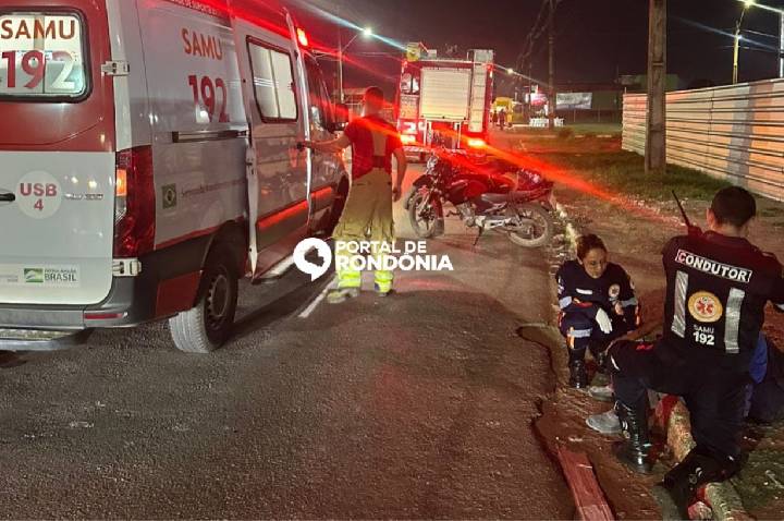 Ciclista fica ferido após ser atingido por motocicleta na zona Leste