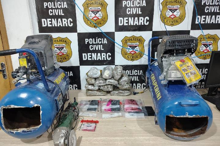 DENARC desarticula grupo do CV que usava compressores para ocultar drogas em Porto Velho
