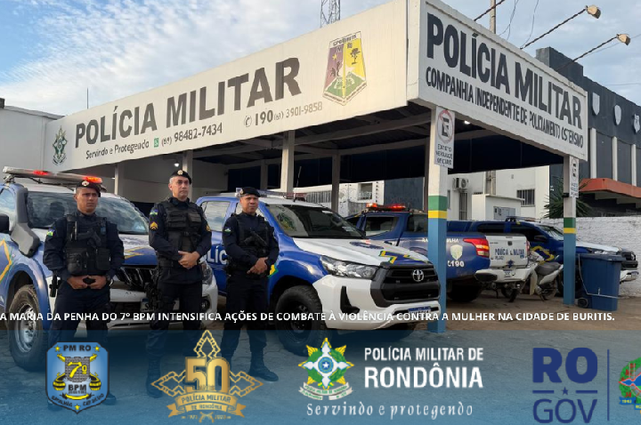 PATRULHA MARIA DA PENHA DO 7º BPM INTENSIFICA AÇÕES DE COMBATE À VIOLÊNCIA CONTRA A MULHER NA CIDADE DE BURITIS