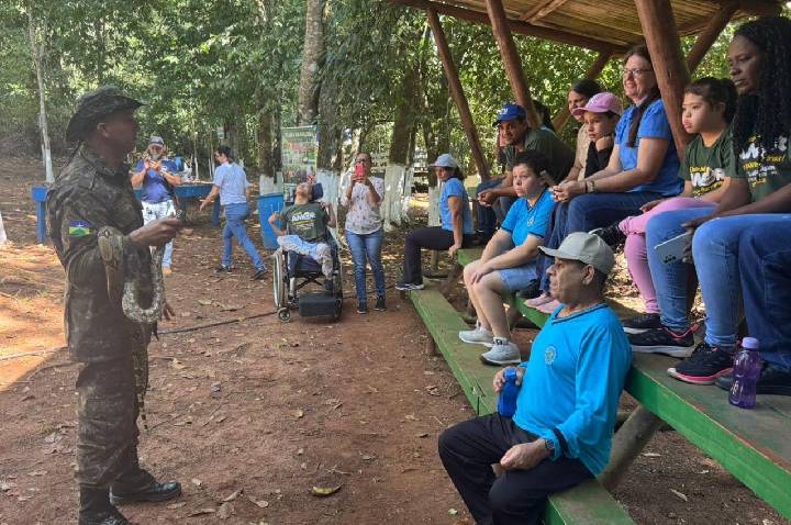 Polícia Ambiental promove ação de educação ambiental para alunos da APAE em Alta Floresta d’Oeste