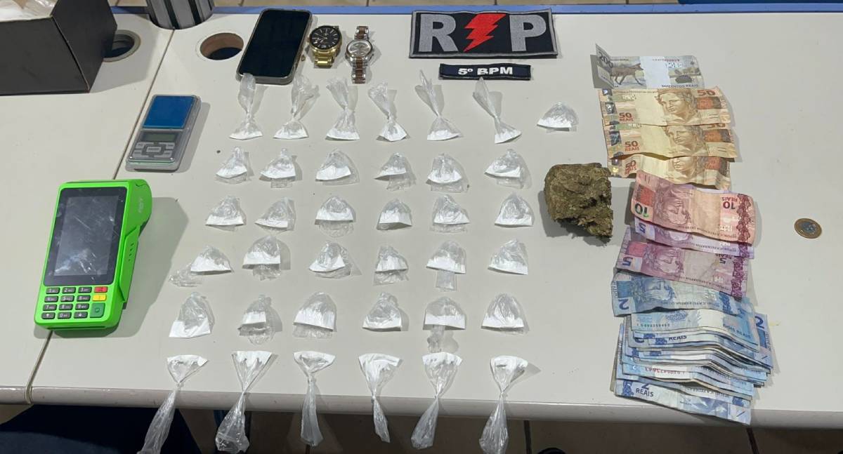 Jovem é preso por tráfico de drogas após denúncia de criança abandonada chorando no Orgulho do Madeira