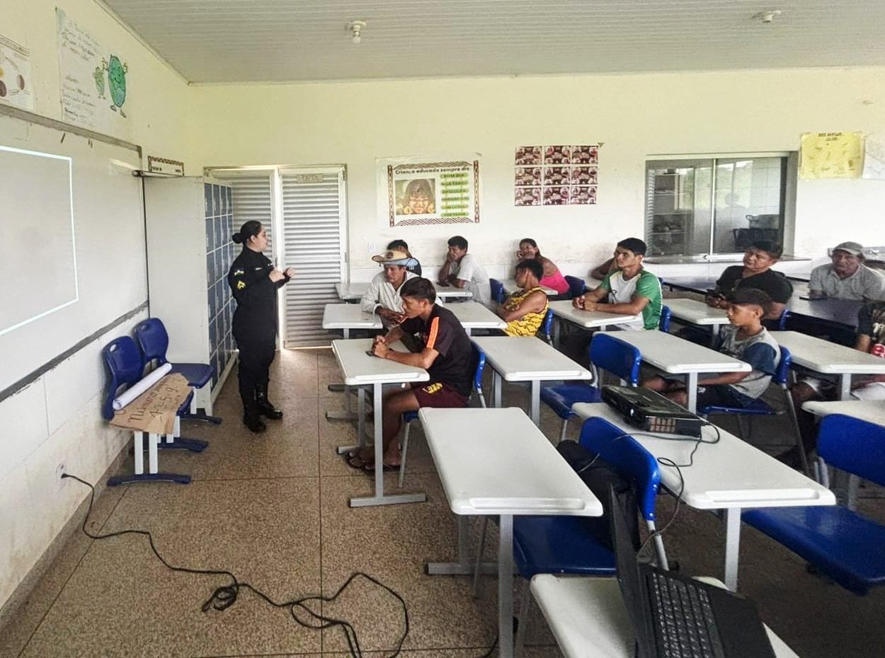 PMRO e TJRO reforçam prevenção às drogas em ação social na comunidade indígena LAJE VELHO