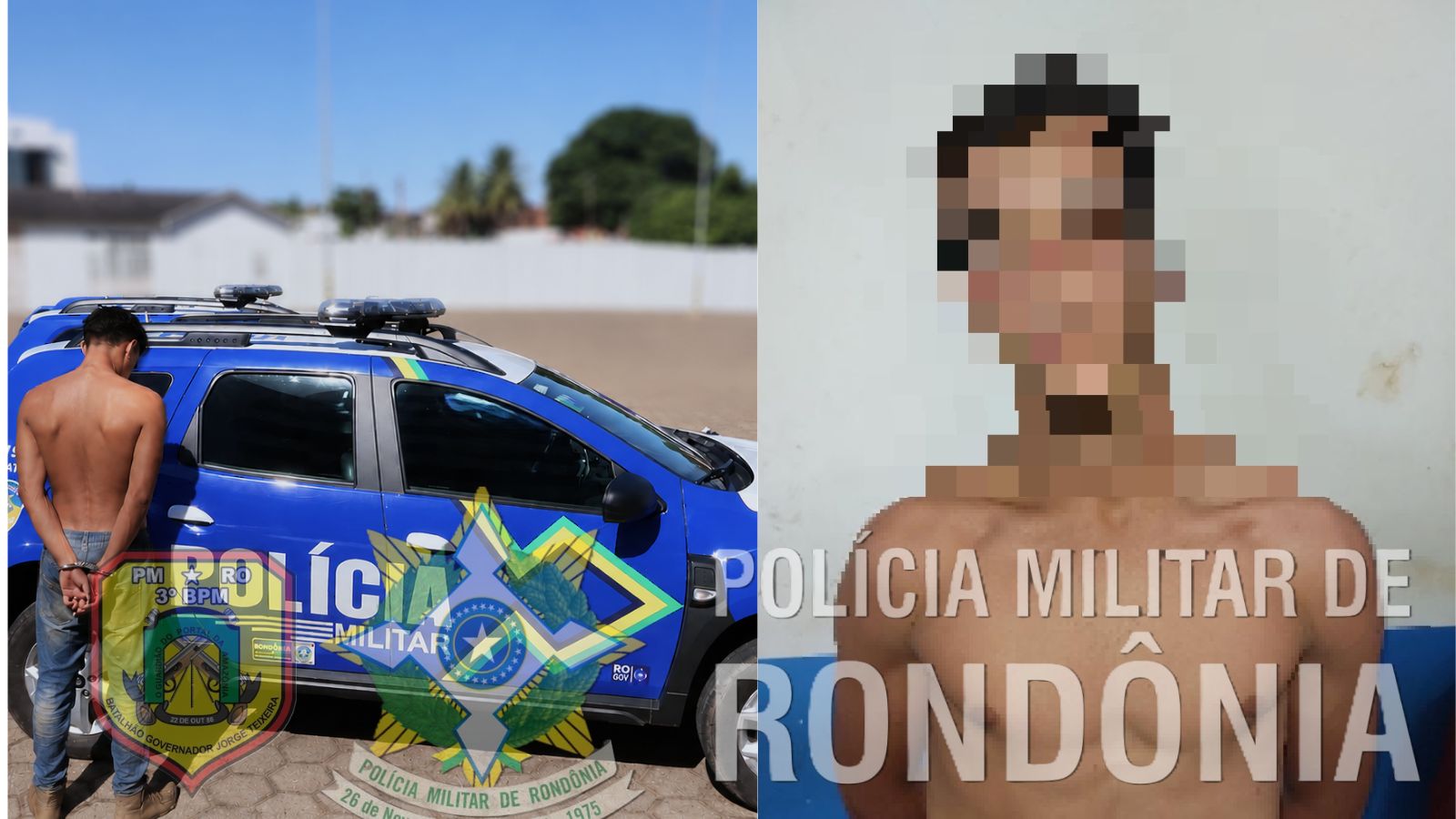EM POUCAS HORAS – POLÍCIA MILITAR DE RONDÔNIA ESCLARECE HOMICÍDIO E PRENDE AUTORES EM VILHENA