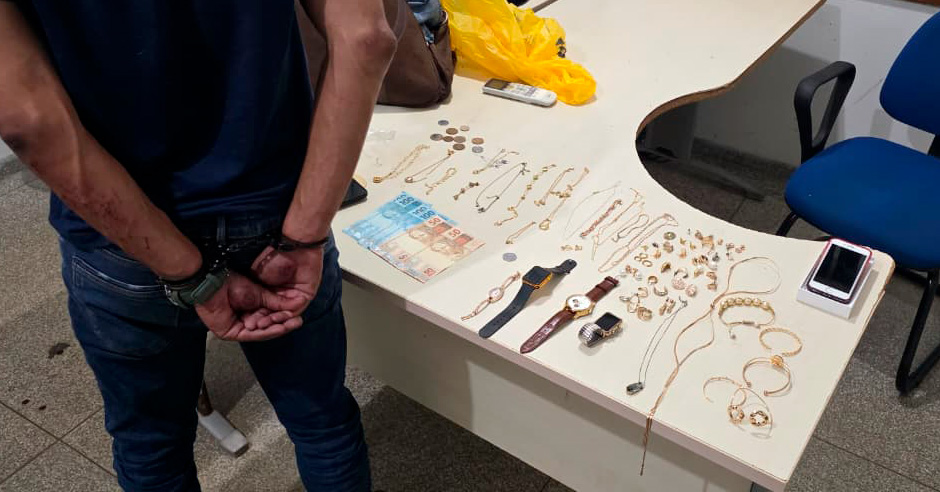 JI-PARANÁ: POLÍCIA MILITAR RECUPERA OBJETOS FURTADOS E PRENDE SUSPEITO LOGO APÓS O CRIME