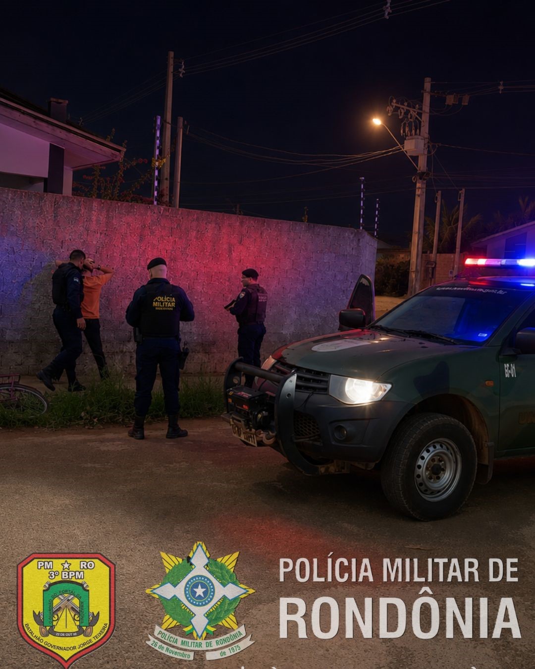 PMRO INTENSIFICA POLICIAMENTO E REALIZA 23 ABORDAGENS A SUSPEITOS NAS ÚLTIMAS 24 HORAS EM VILHENA